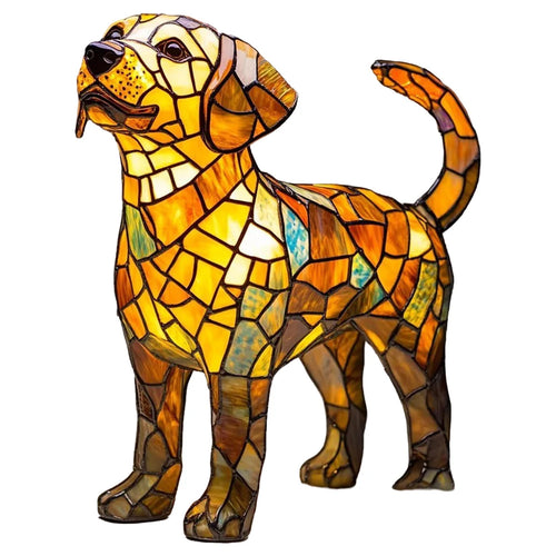 Handmade Dog Lamps